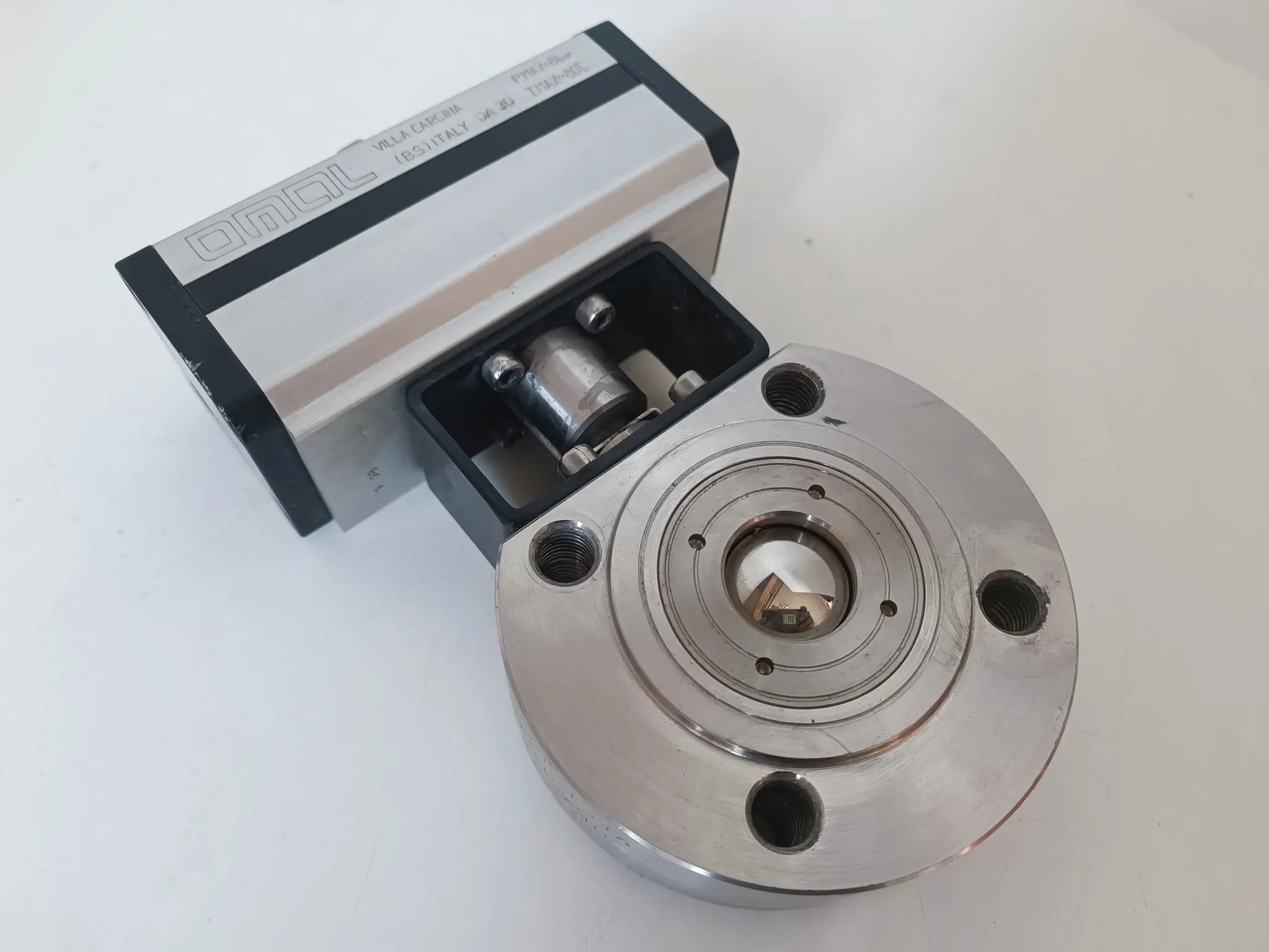 Edelstahl Kompakt Kugelhahn DN25 mit Pneumatikantrieb, getestet, DN25