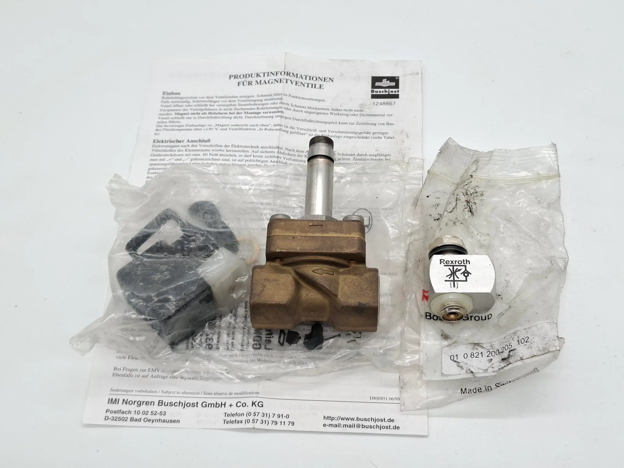 Produktfoto 1 von Magnetventil, G1/2", 24V, 0927700.0701.02400