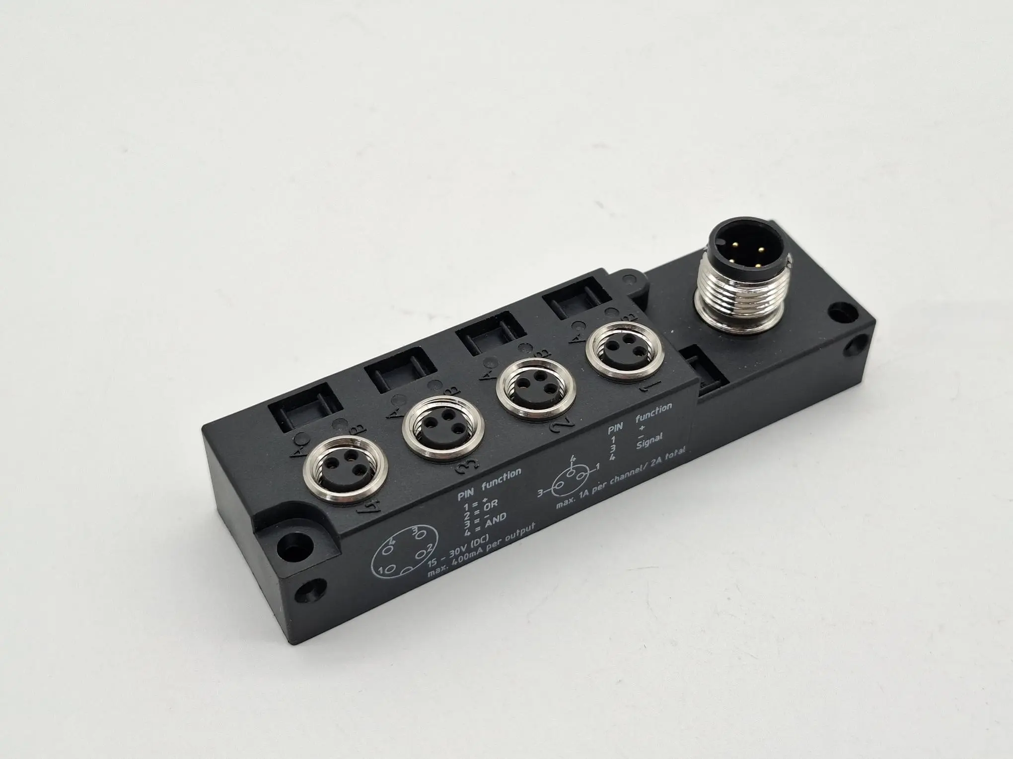 Produktfoto 1 von Sensor Aktor Verteiler, 15-30V DC, SAI-4F-3P-M8L-M12-LOG