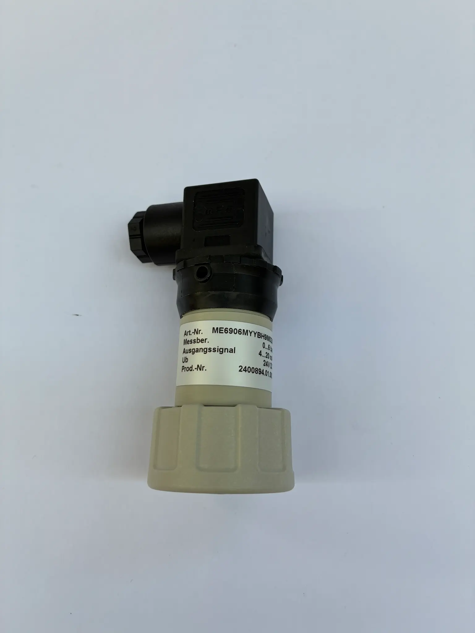 Produktfoto 1 von Drucktransmitter ME69 24V DC 0-6bar  Ausgangsl 4-20mA KERAMIK/PP-70GD/VITON B