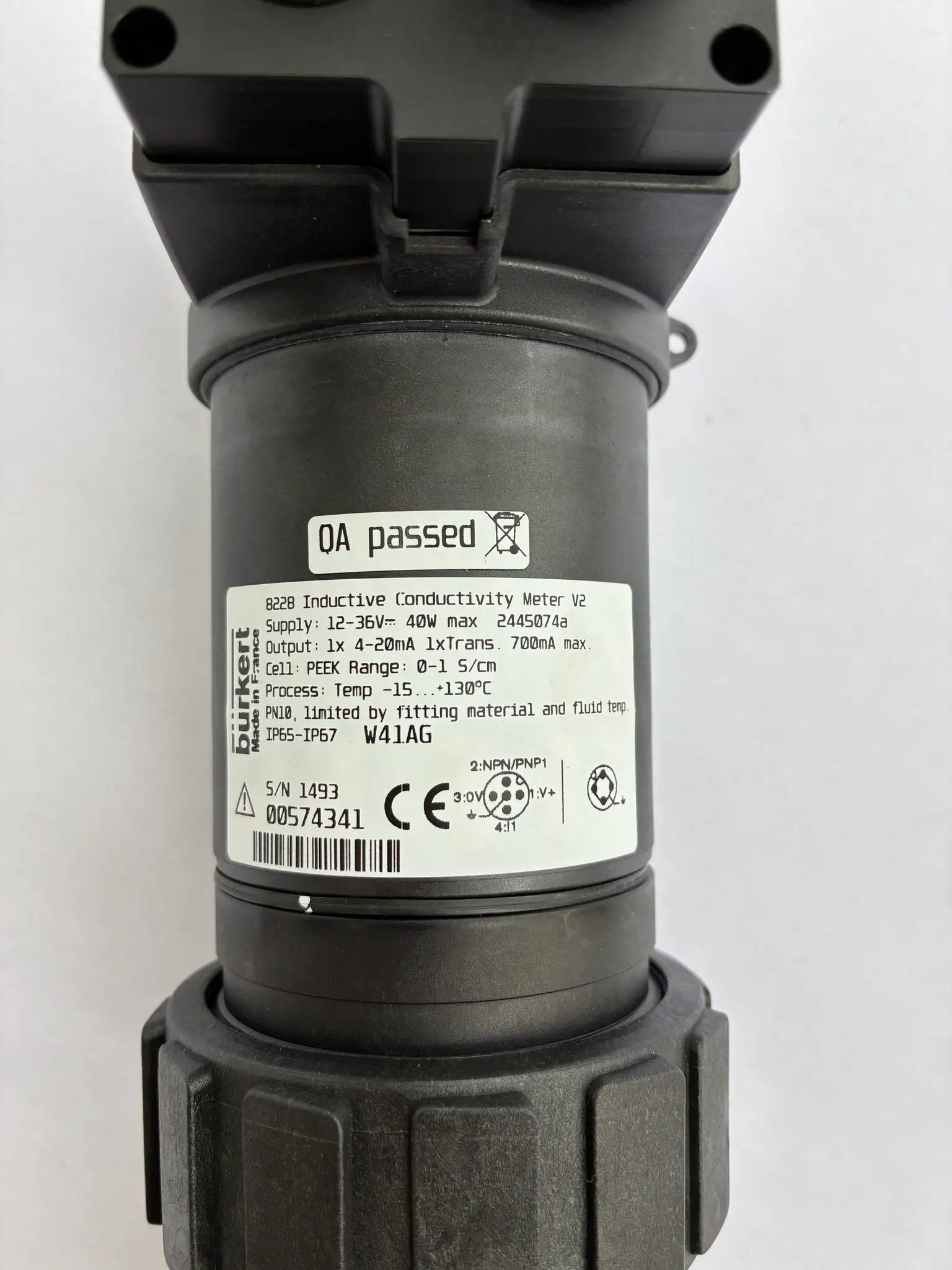 Produktfoto 1 von Induktiver Leitfähigkeitstransmitter Typ 8228  0-1 S/cm