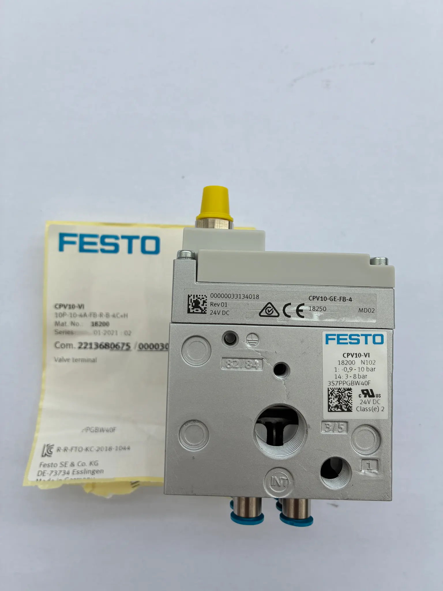Produktfoto 1 von Ventilinsel CPV-10-VI 10P-10-4A-FB-R-B-4C+H