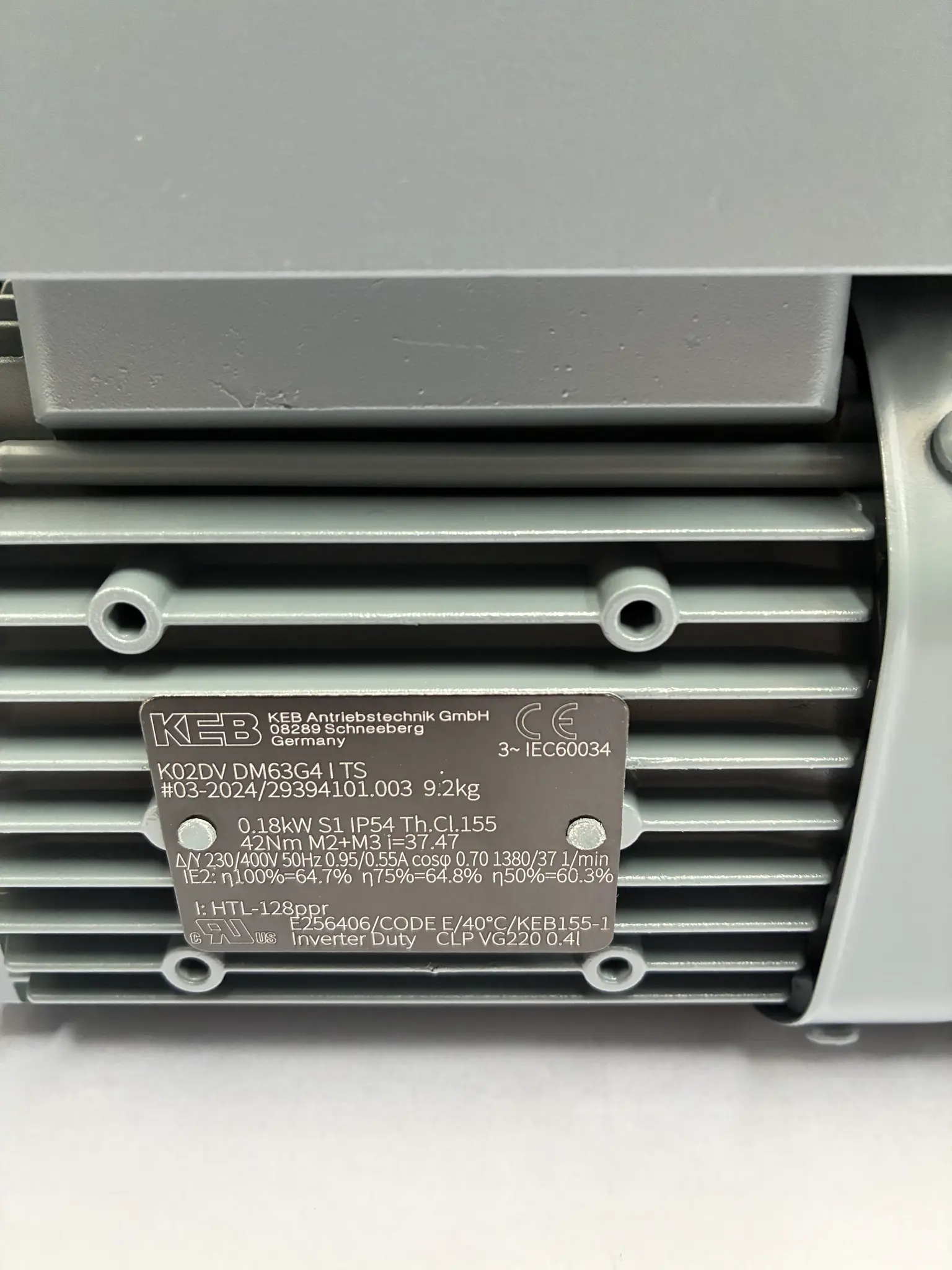 Produktfoto 1 von Getriebemotor Antrieb NIAK 3 KEB i=37,47
