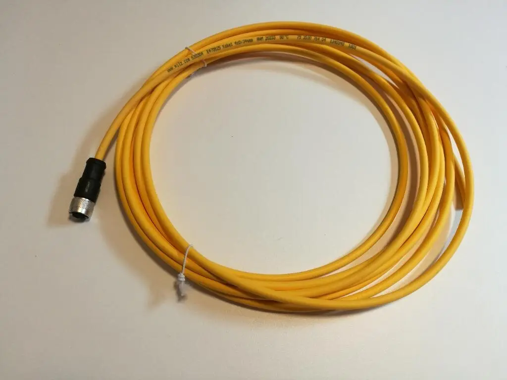 Produktfoto 1 von Pilz 630304 Kabel mit Stecker M12 4-polig 5m gelb PUR für Sicherheitssensor PSEN