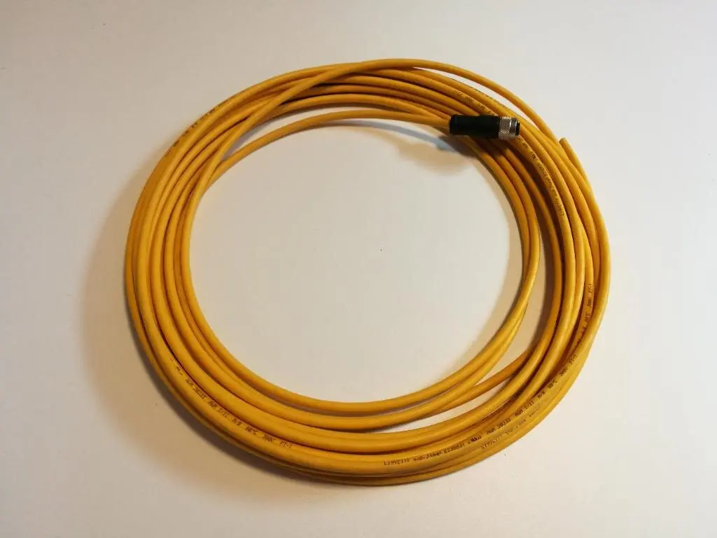 Produktfoto 1 von Pilz 630312 Kabel mit Stecker M12 5-polig 10m gelb PUR f. Sicherheitssensor PSEN