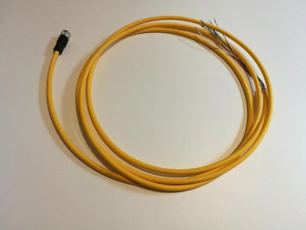 Produktfoto 1 von Pilz 630313 Kabel mit Stecker M12 8-polig 3m gelb PUR für Sicherheitssensor PSEN