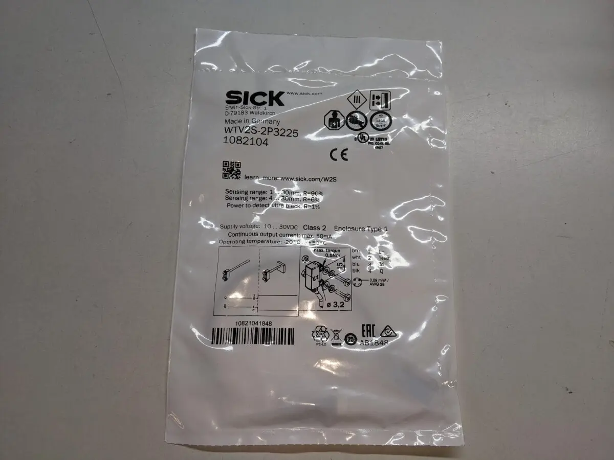 Produktfoto 1 von Sick WTV2S-2P3225 Kubisch Optischer Sensor, Hintergrundunterdrückung