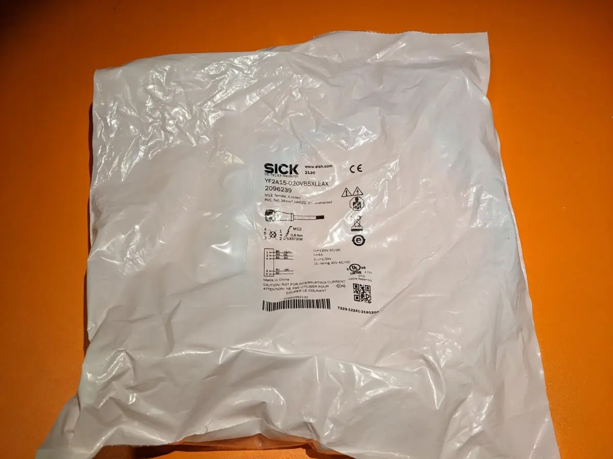 Produktfoto 1 von SICK YF2A15-020VB5XLEAX Verbindungsleitung M12 5-polig gerade 2m