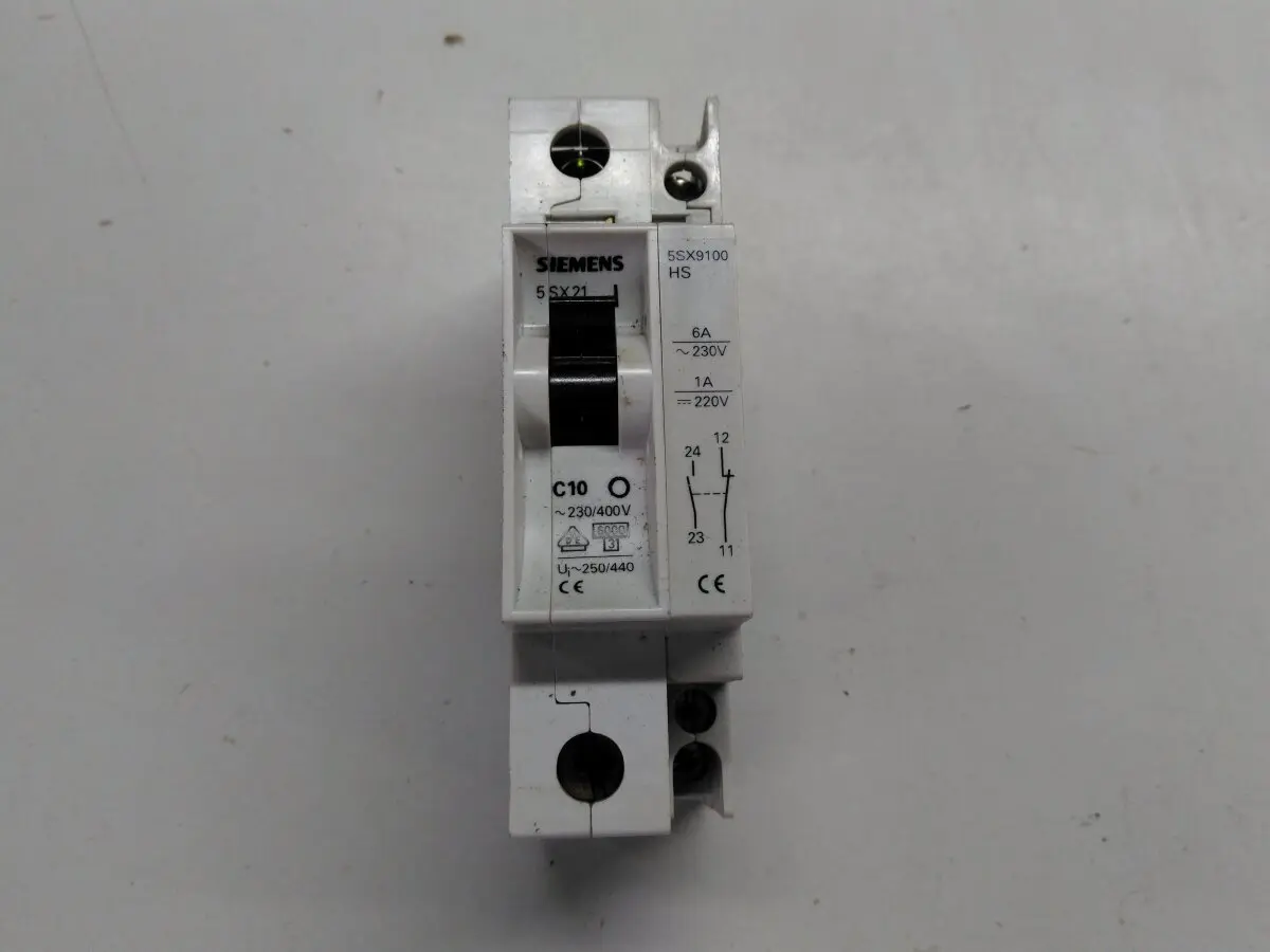 Produktfoto 1 von Leitungsschutzschalter (LS-Automat), Siemens, C10, 1polig 10A 5SX2110-7