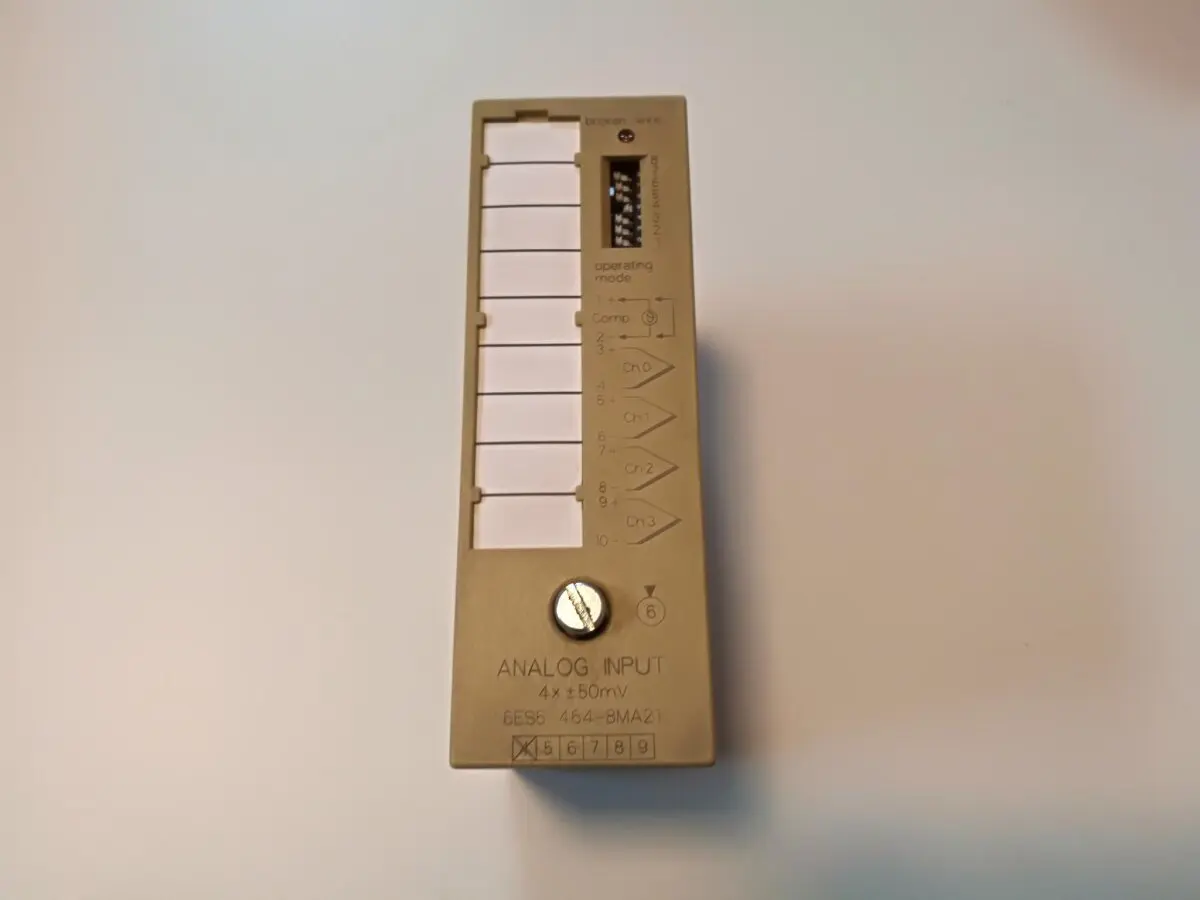 Produktfoto 1 von Siemens Simatic S5 6ES5464-8MA21 Analogeingang 4x +-50mV 6ES5 464-8MA21