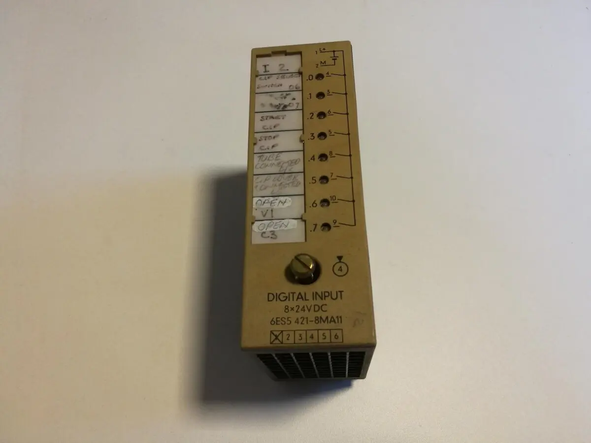 Produktfoto 1 von Siemens Simatic S5 6ES5421-8MA11 Digital  Eingang 6ES5 421-8MA11 8x24VDC input