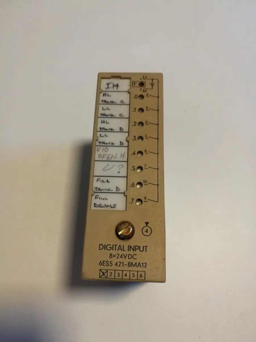 Produktfoto 1 von Siemens Simatic S5 6ES5421-8MA12 Digital  Eingang 6ES5 421-8MA12 8x24VDC input
