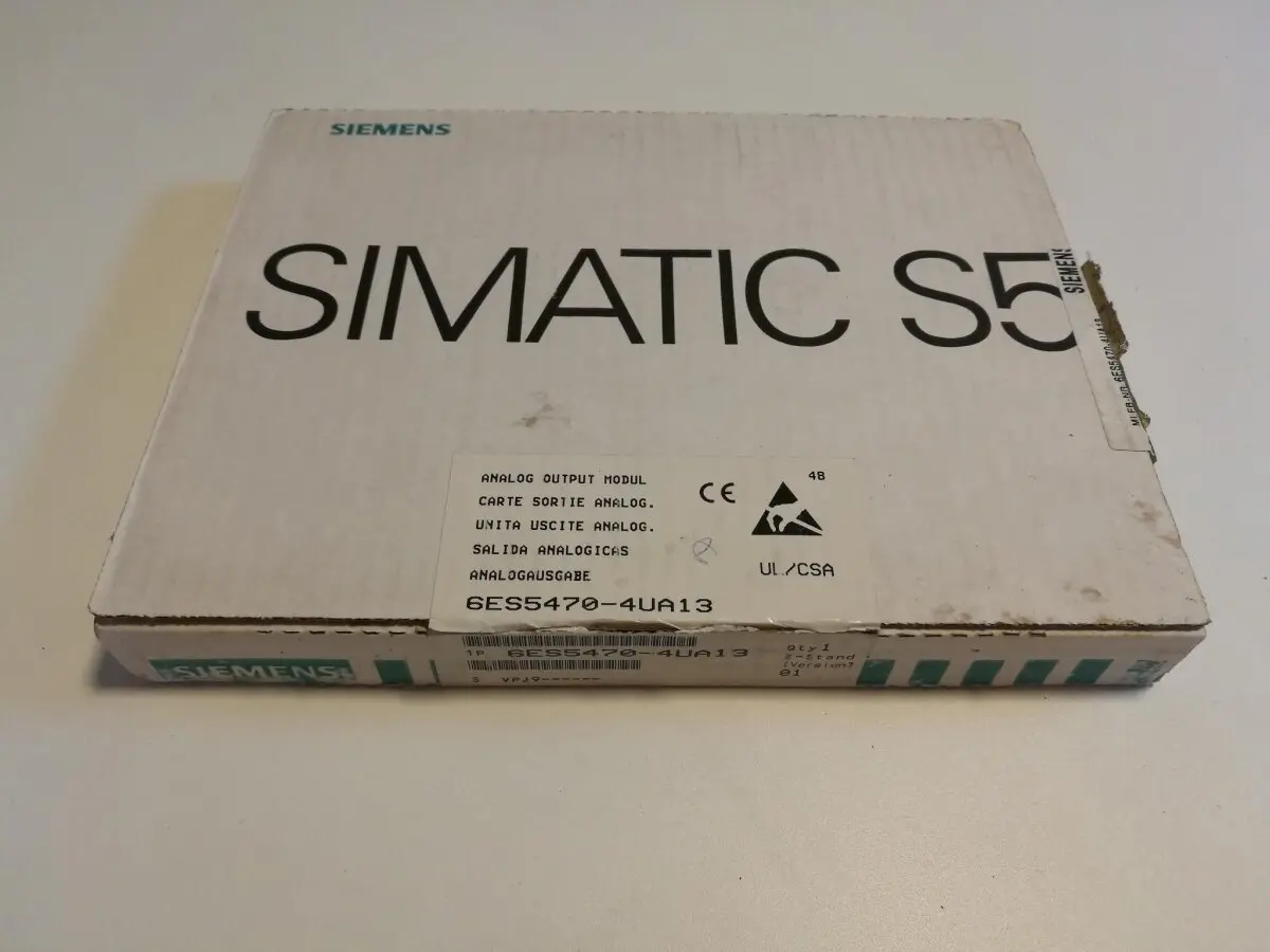 Produktfoto 1 von Siemens Simatic S5 Analogausgabe 6ES5470-4UA13 Output Module 6ES5 470-4UA13 NEU