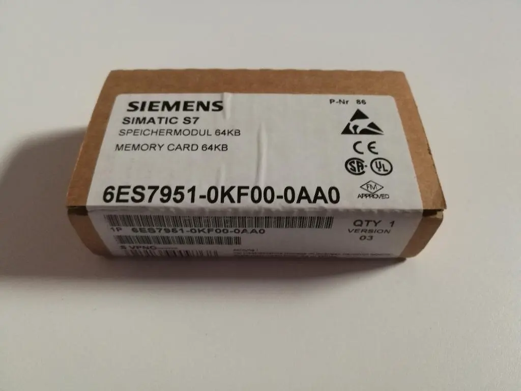 Produktfoto 1 von Siemens Simatic S7 Memory Card,6ES7 951-0KF00-0AA0, 64kB, 6ES7951-0KF00-0AA0