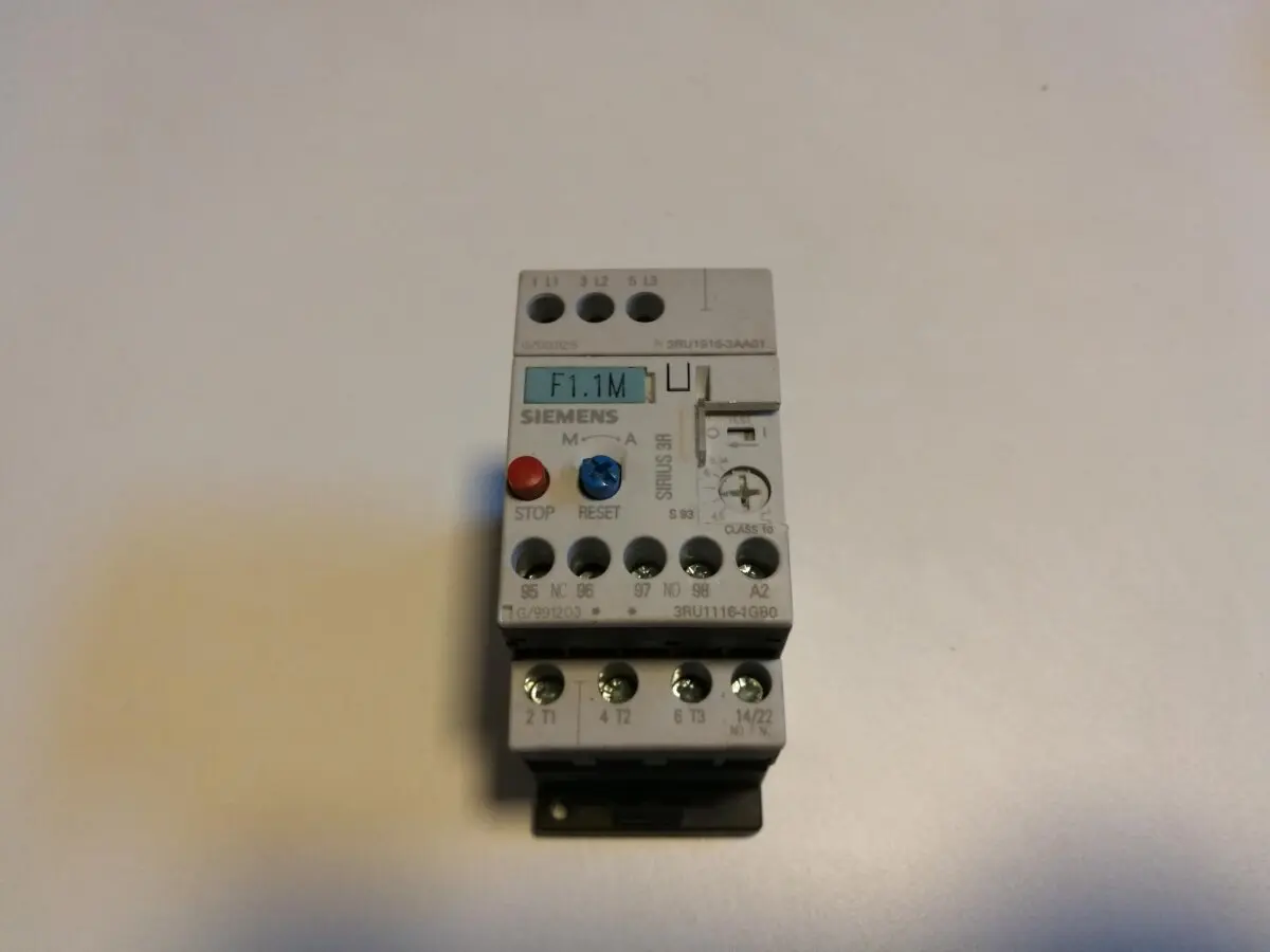 Produktfoto 1 von Siemens Sirius 3RU1116-1GB0 Überlastrelais 4,5 - 6,3A overload protection relay