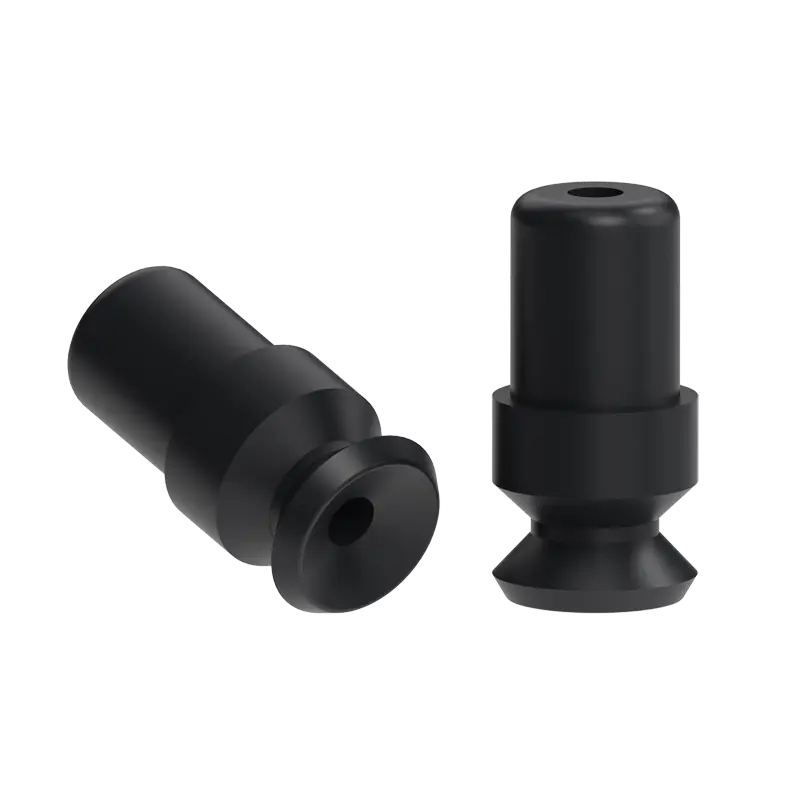 Produktfoto 1 von Flachsauger Ø 4 mm, Silikon schwarz, antistatisch