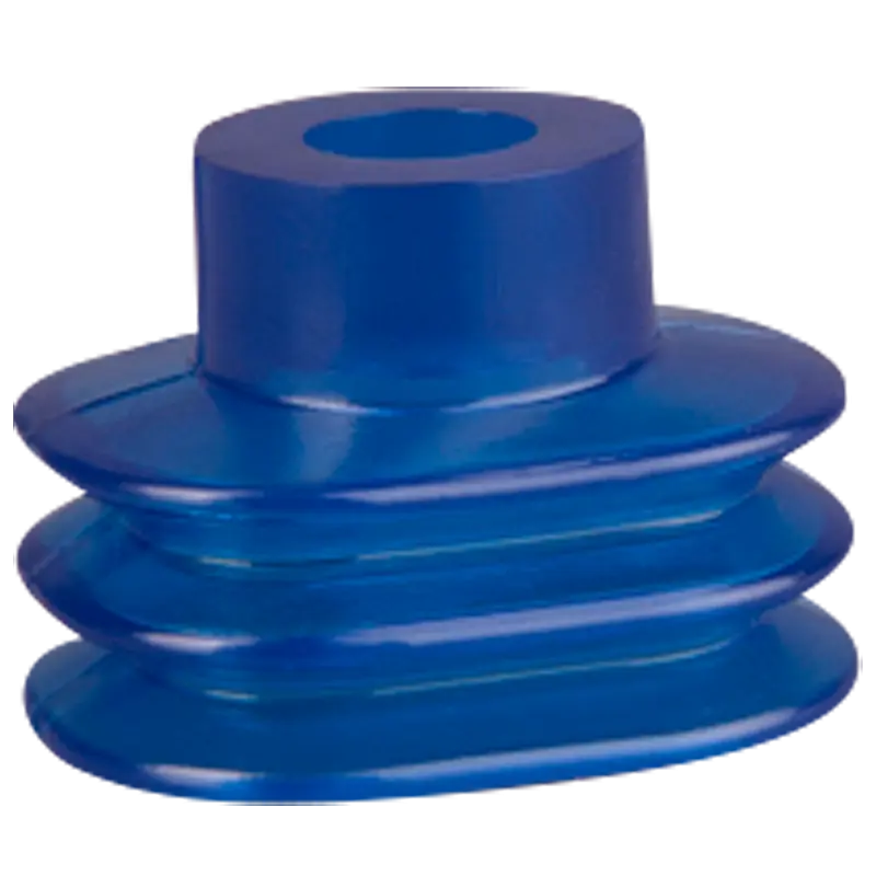 Oval-Balgensauger 35x28 mm (2,5 Balgen), Vinyl blau, Gesamthöhe 24 mm
