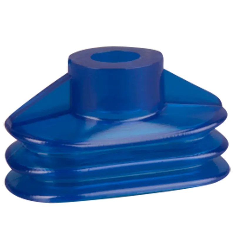 Produktfoto 1 von Oval-Balgensauger 45x28 mm (2,5 Balgen), Vinyl blau, Gesamthöhe 26 mm