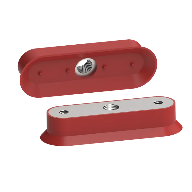 Produktfoto 1 von Ovalsauger 75x25 mm, Silikon rot