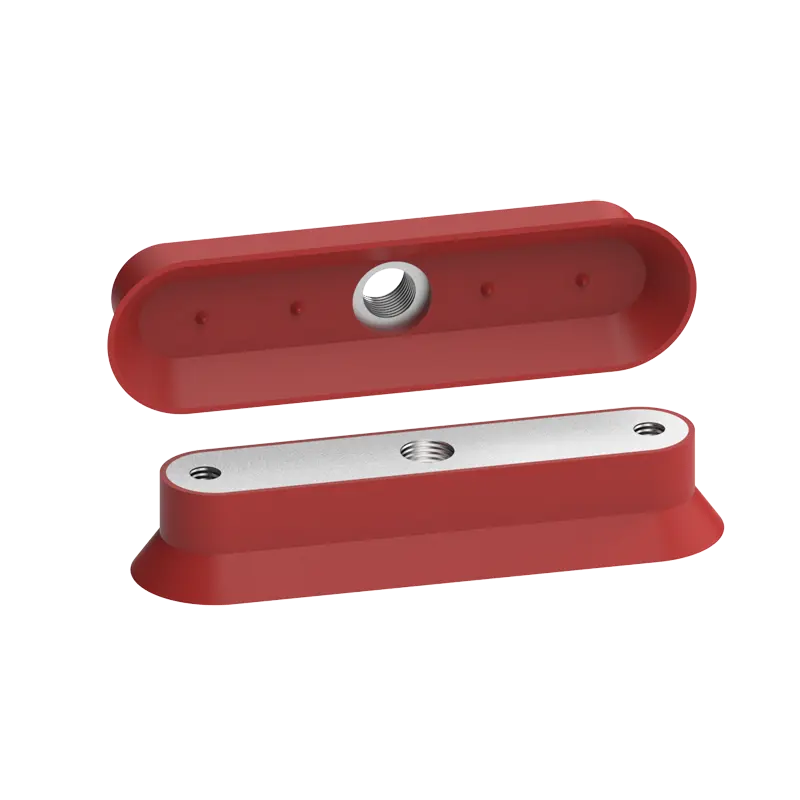 Produktfoto 1 von Ovalsauger 96x27 mm, Silikon rot