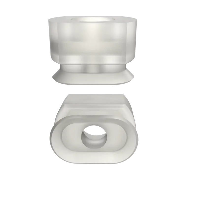Produktfoto 1 von Ovalsauger 10x6 mm, Silikon transparent