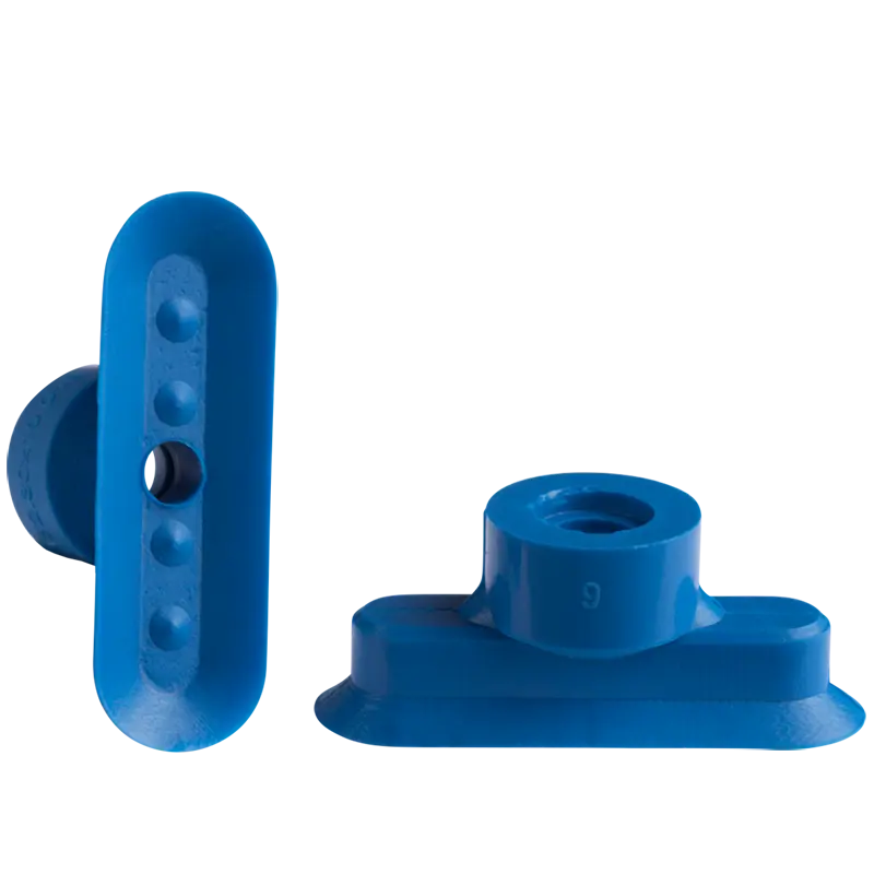 Produktfoto 1 von Ovalsauger 30x10 mm, PUR blau