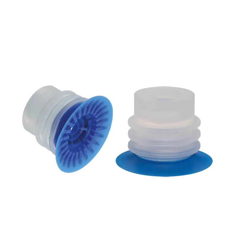 Produktfoto 1 von Balgensauger Ø 30 mm Silikon transparent, 70° / blau 40° Shore (3,5 Balgen)