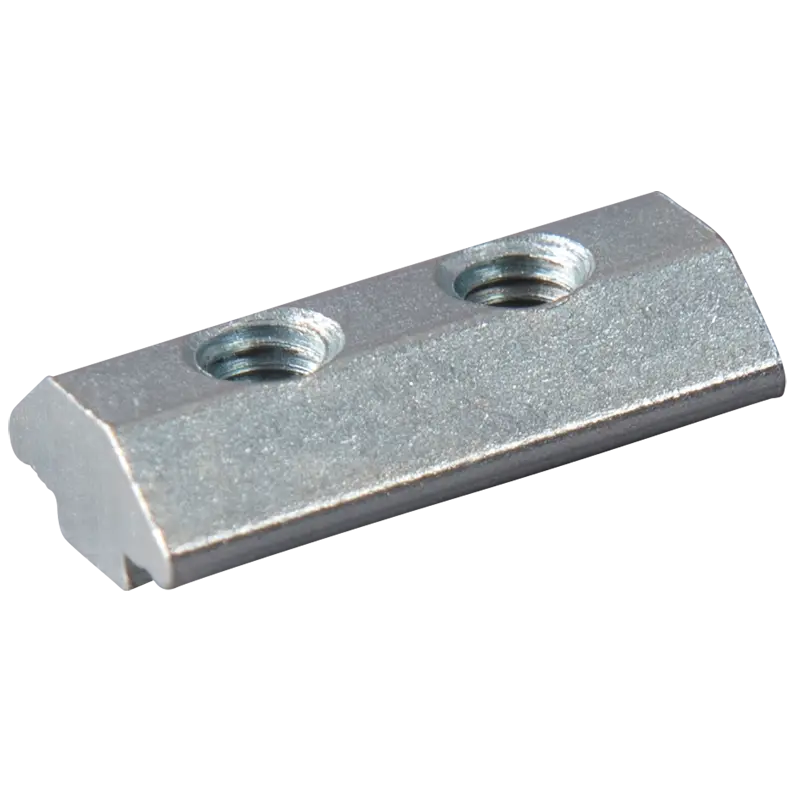 Produktfoto 1 von S/MLine Nutenstein, mit Kugel, aufschiebbar , Gewinde 2x M5, 30x10,5, Stahl
