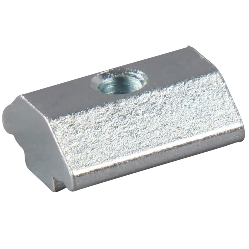 S/MLine Nutenstein, ohne Kugel, aufschiebbar , Gewinde 1x M5, 12x10,5, Stahl