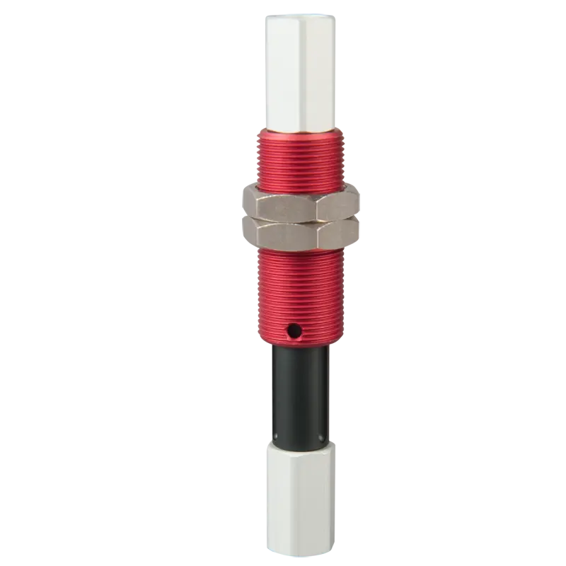 Produktfoto 1 von Federstößel mit innenliegender Feder, verdrehgesichert, Außengewinde M16x1, Hub 20 mm