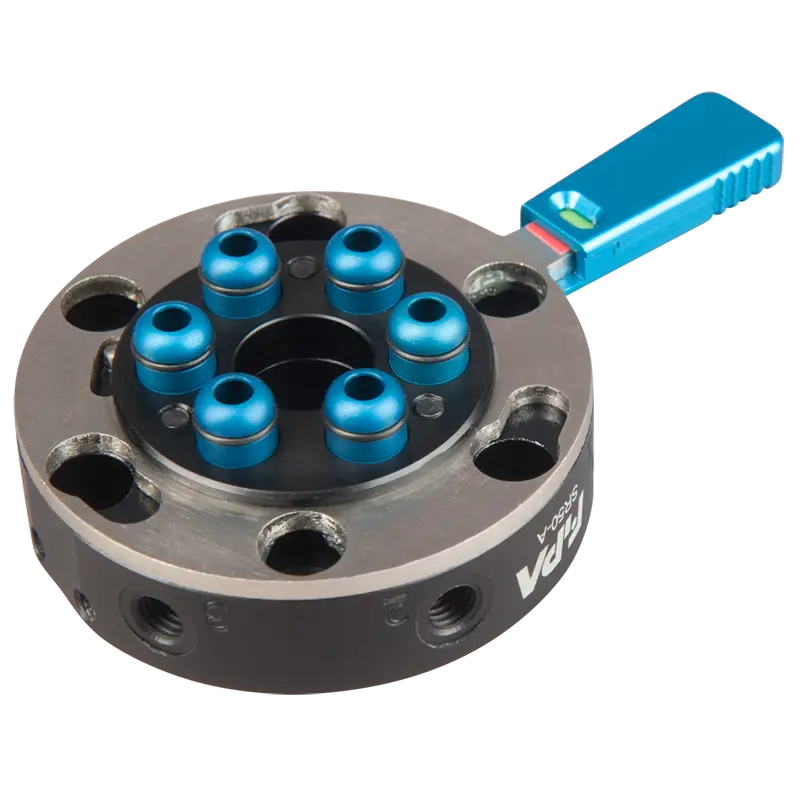 Produktfoto 1 von Schnellwechselplatte, Roboterseite, Ø 50 mm, mit SAFE-LOCK Verriegelung, ohne Mikroventile