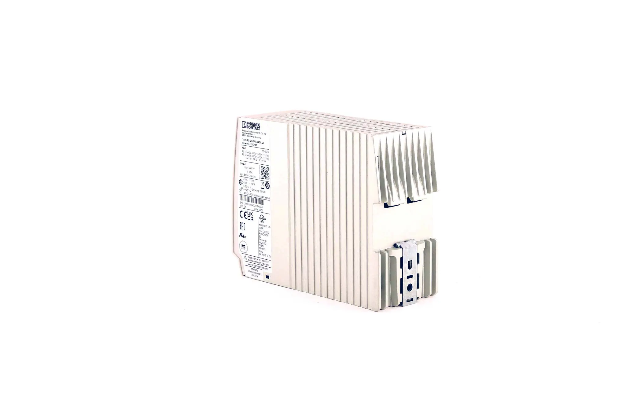 Produktfoto 1 von 2903155 ; TRIO-PS-2G/3AC/24DC/20