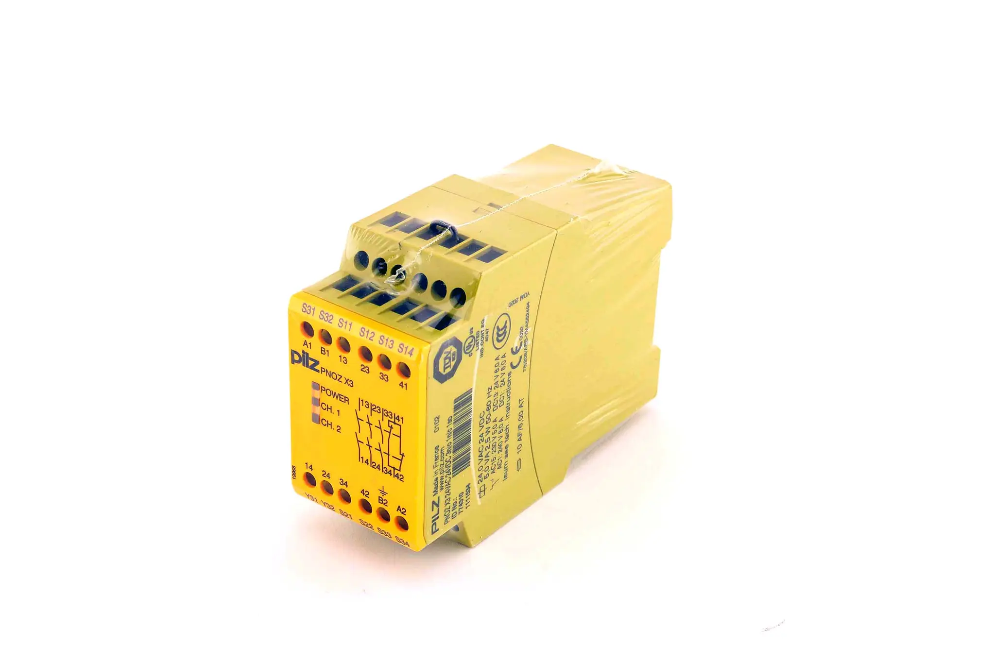 Produktfoto 1 von 774310 ; PNOZ X3 24VAC 24VDC 3N/O 1N/C 1SO