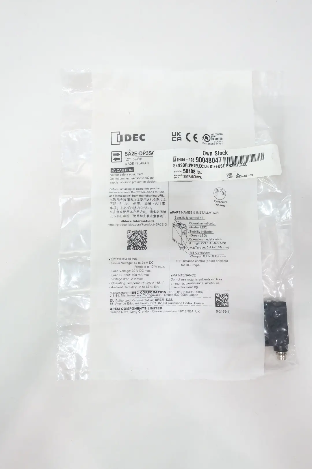 Produktfoto 1 von IDEC SA2E-DP3SC