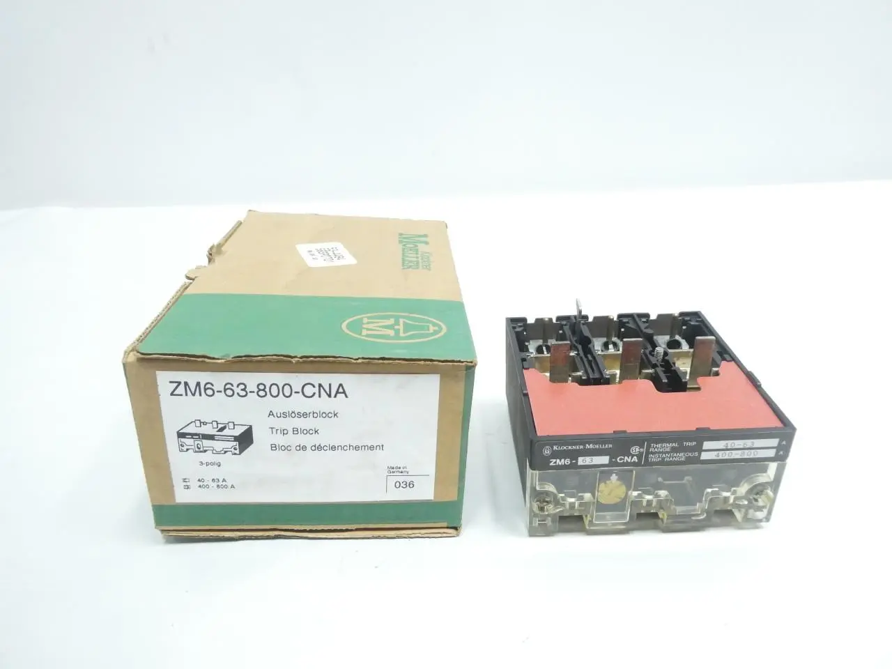 Produktfoto 1 von KLOCKNER MOELLER ZM6-63-800-CNA
