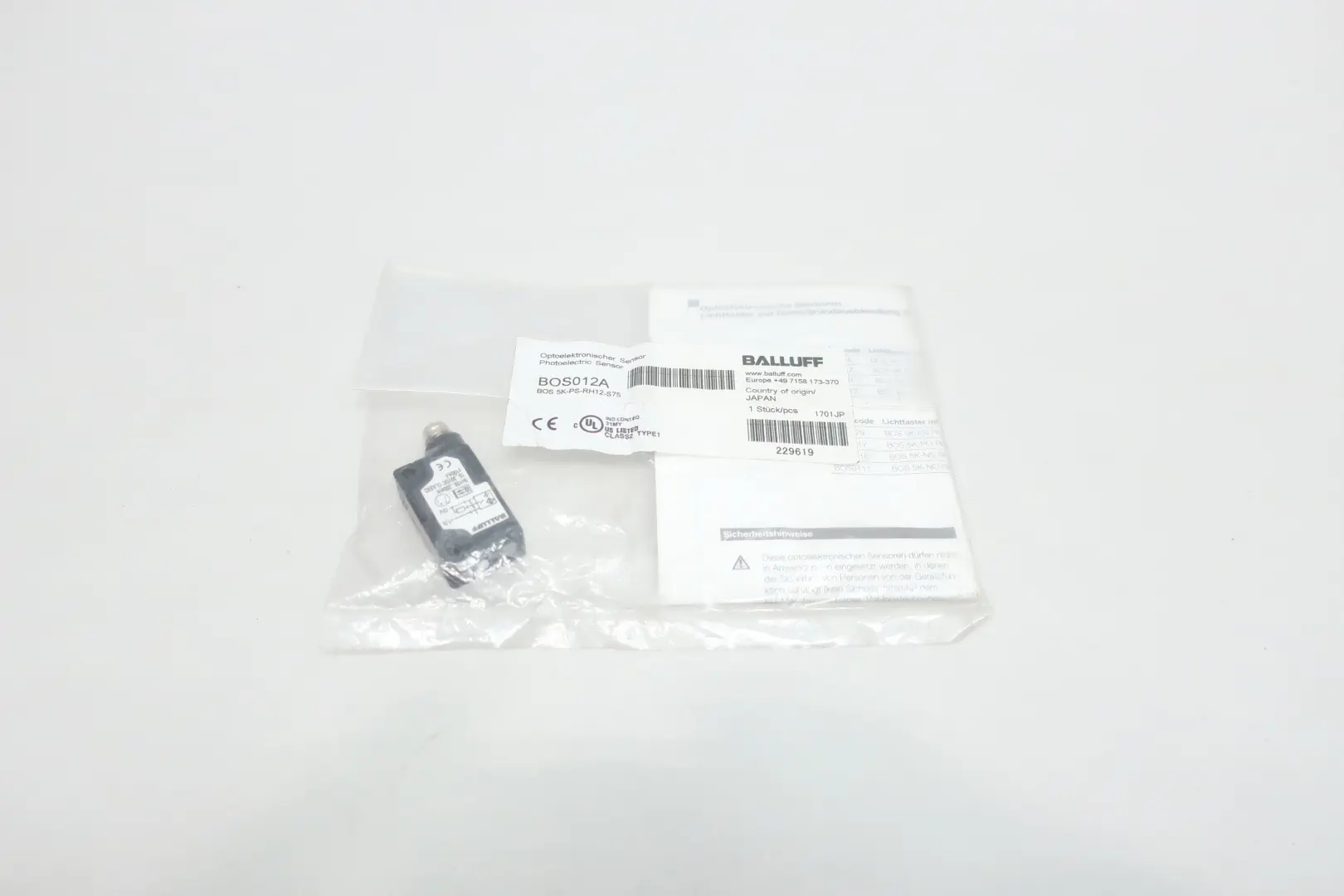 Produktfoto 1 von BALLUFF BOS012A BOS 5K-PS-RH12-S75