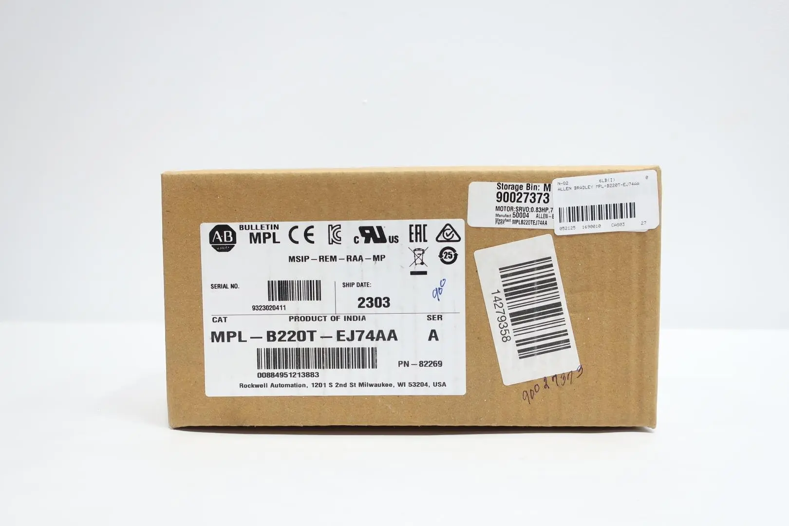 ALLEN BRADLEY MPL-B220T-EJ74AA