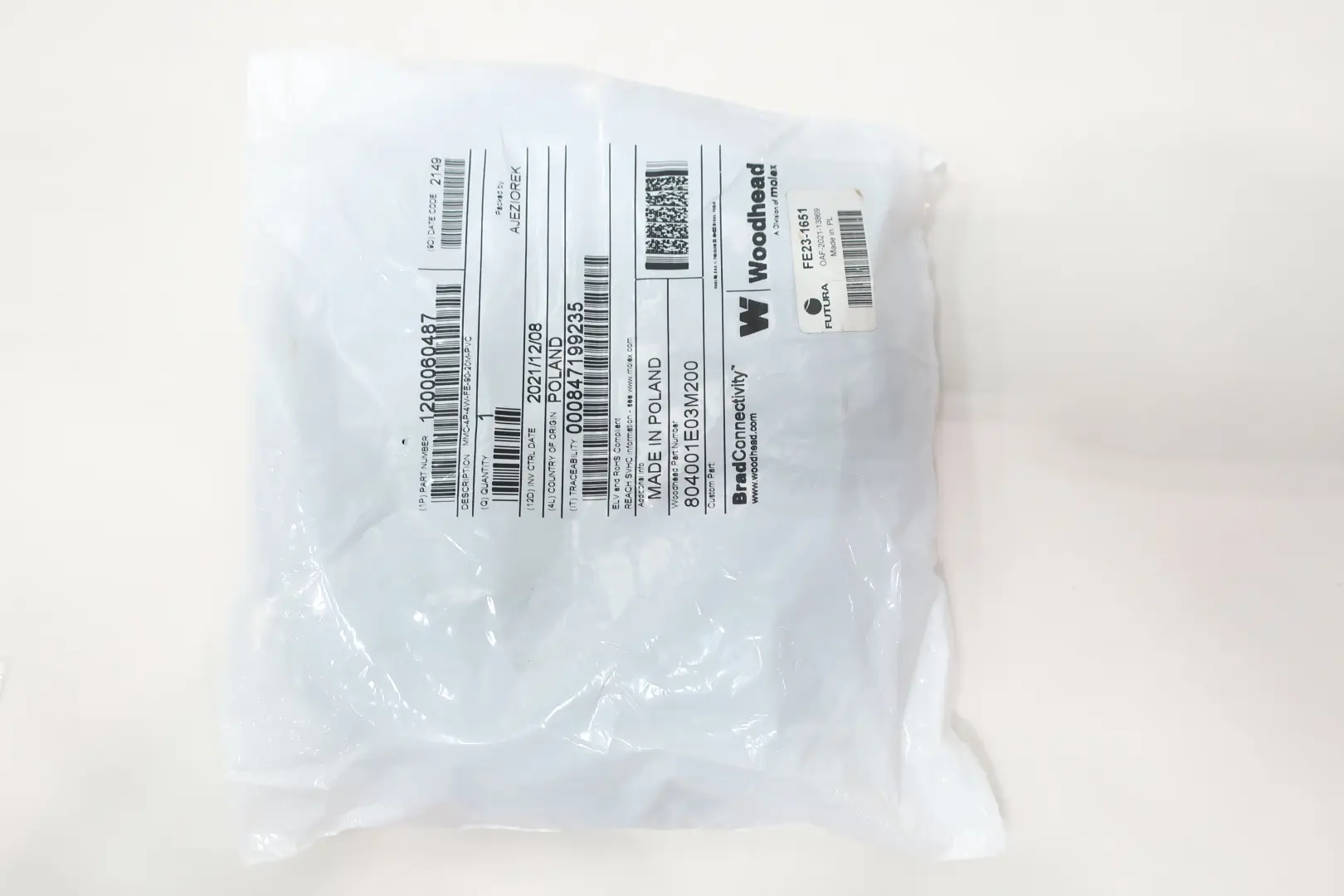 Produktfoto 1 von WOODHEAD 804001E03M200