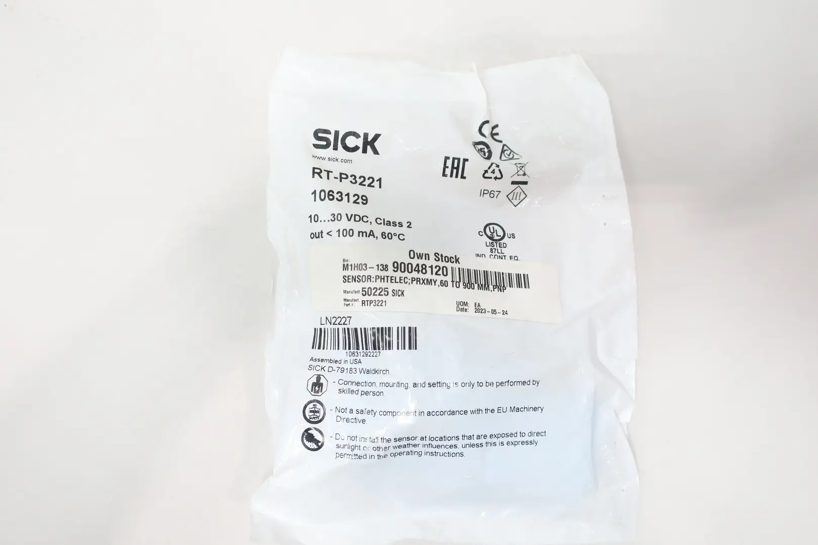 Produktfoto 1 von SICK RT-P3221 1063129