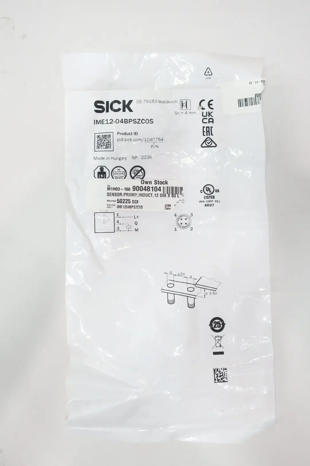 Produktfoto 1 von SICK IME12-04BPSZC0S