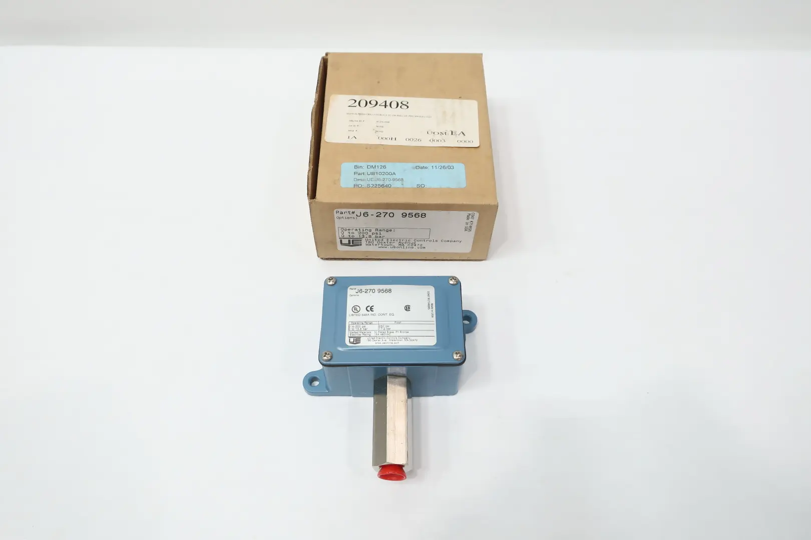 Produktfoto 1 von UNITED ELECTRIC J6-270 9568