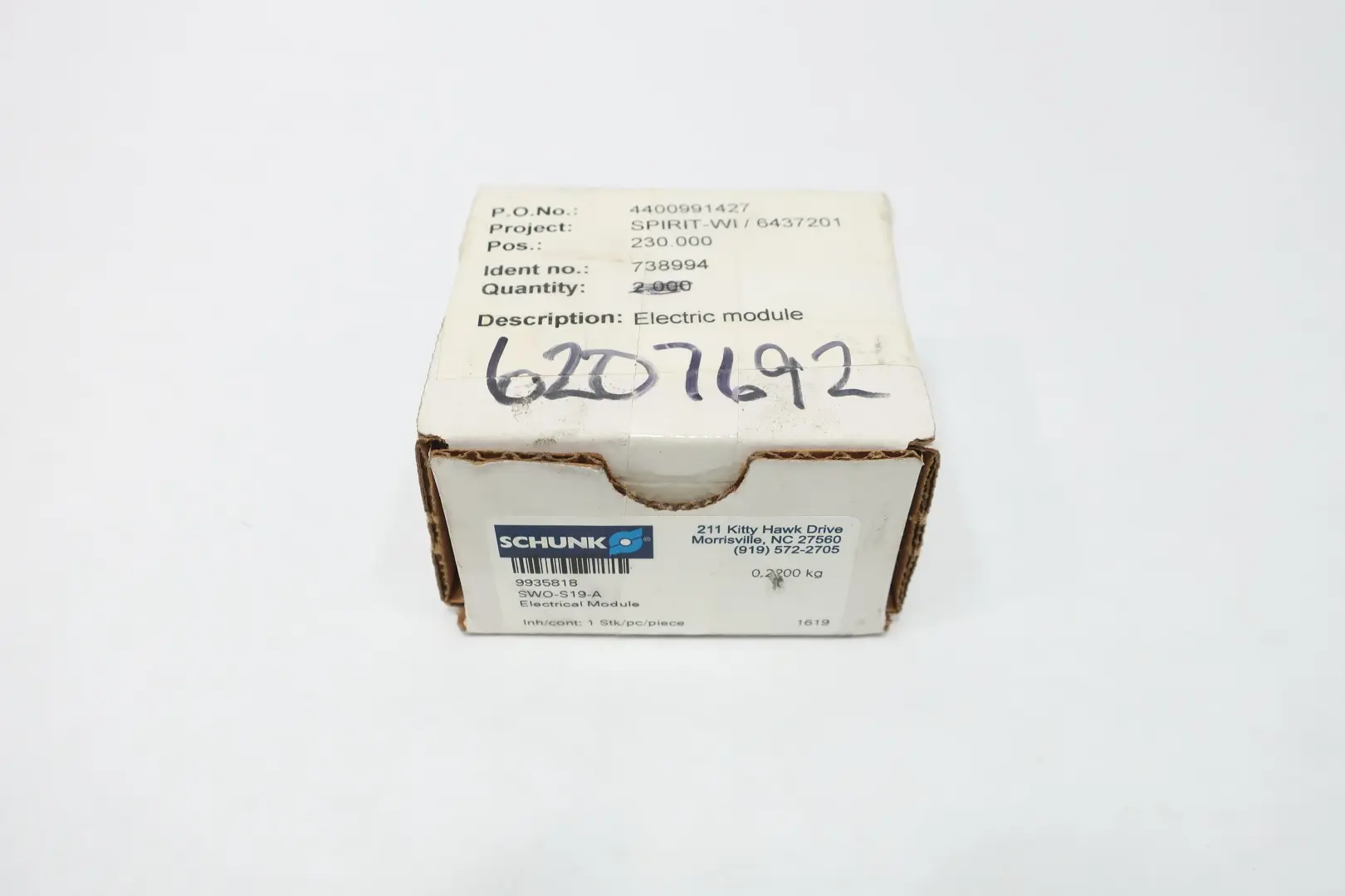 Produktfoto 1 von SCHUNK SWO-S19-A