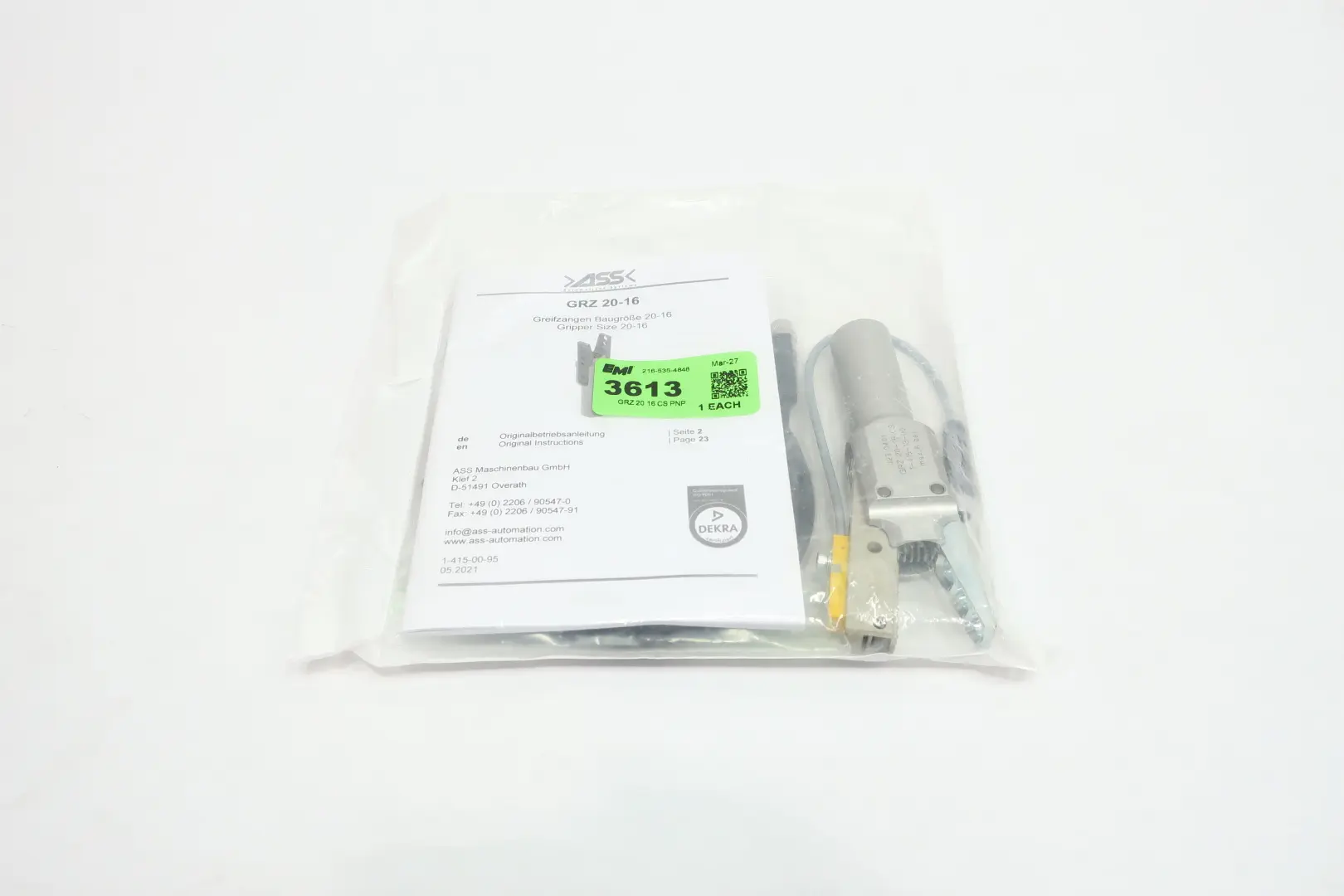 Produktfoto 1 von ASS-AUTOMATION GRZ 20-16 CS 1-415-18-00