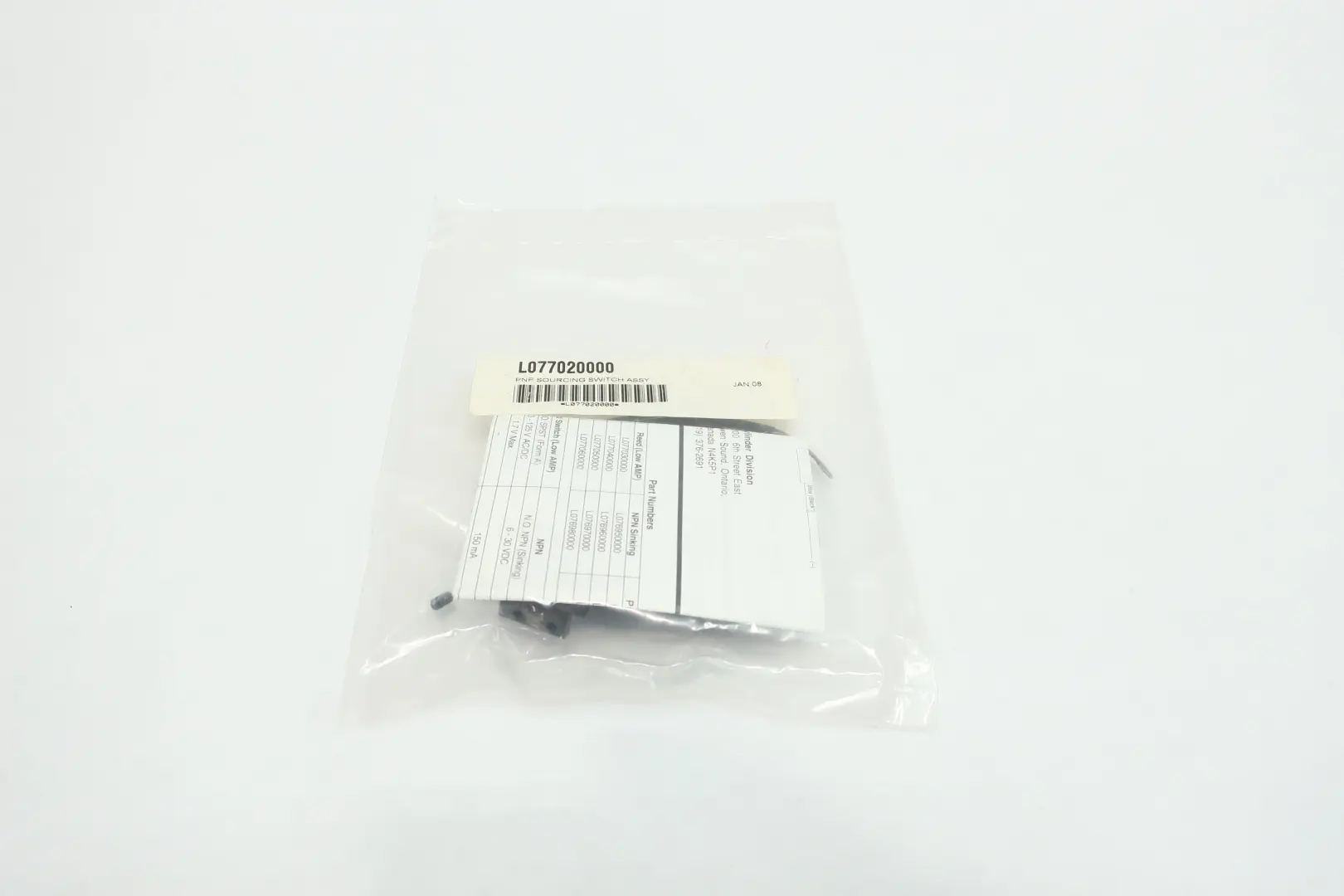 Produktfoto 1 von PARKER L077020000