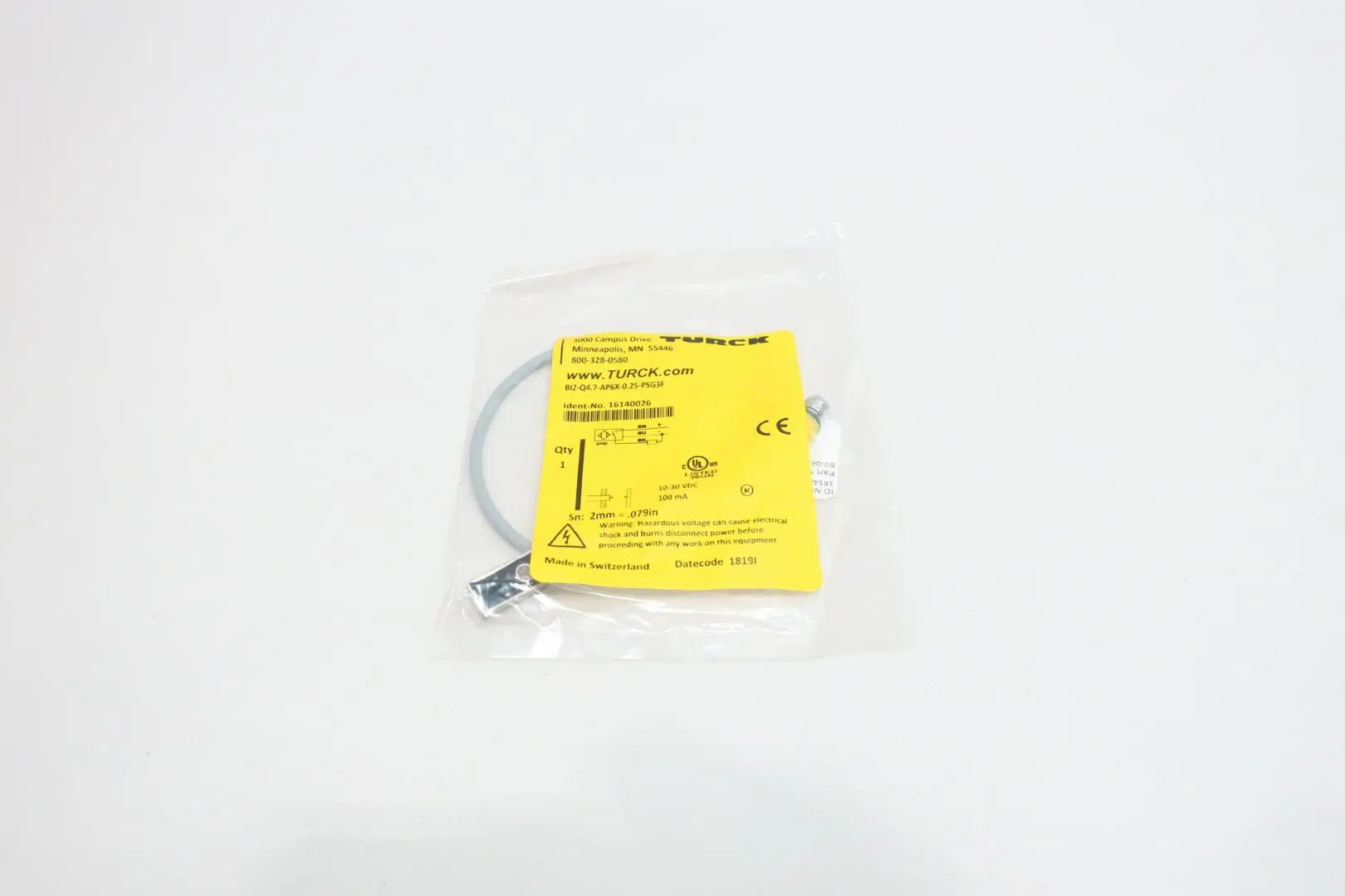 Produktfoto 1 von TURCK BI2-Q4.7-AP6X-0.25-PSG3F
