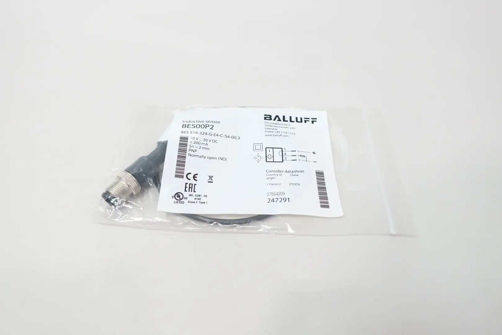 Produktfoto 1 von BALLUFF BES00P2 BES 516-324-G-E4-C-S4-00,3