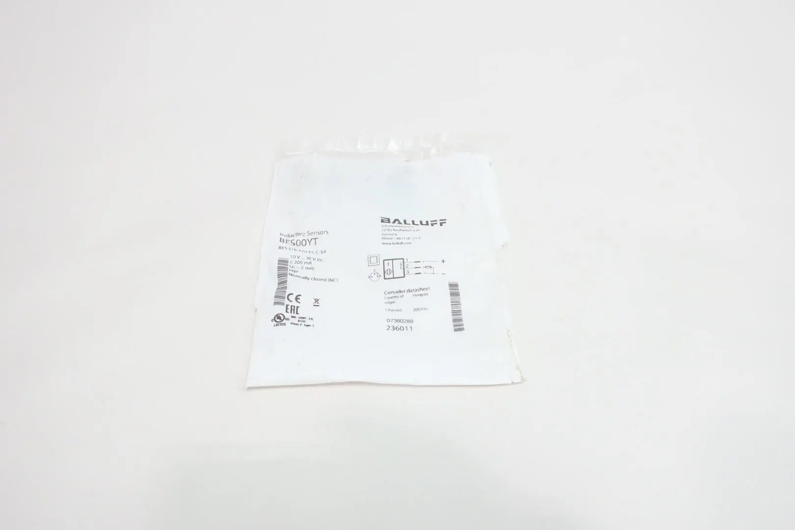 Produktfoto 1 von BALLUFF BES00YT BES516-370-E5-C-S4