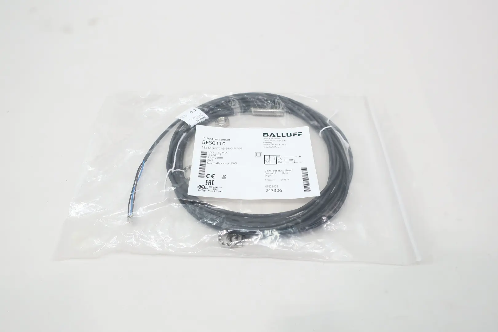 Produktfoto 1 von BALLUFF BES0110 BES 516-377-G-E4-C-PU-05
