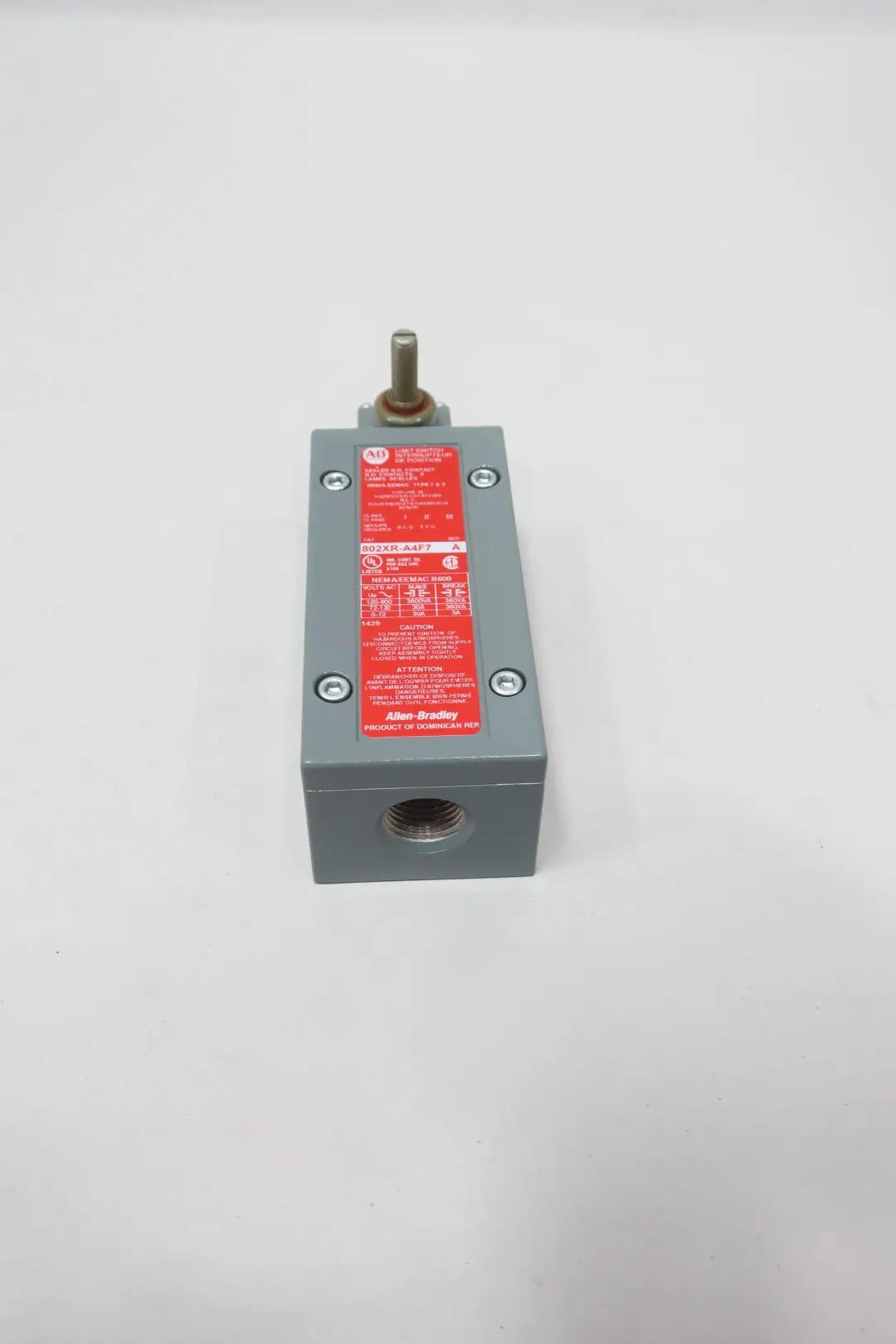 Produktfoto 1 von ALLEN BRADLEY 802XR-A4F7