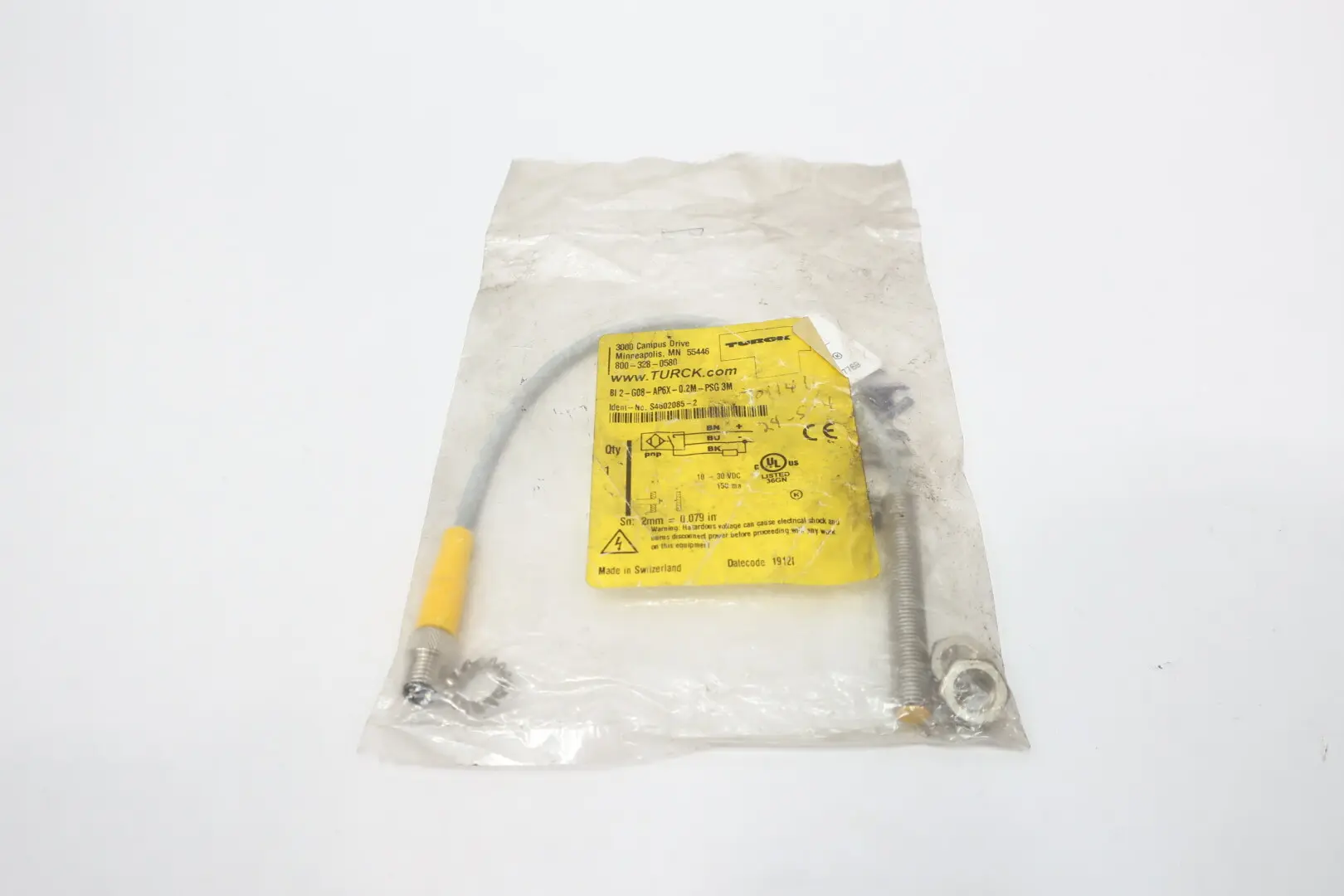 Produktfoto 1 von TURCK BI2-EG08-AP6X-0.2M-PSG3M